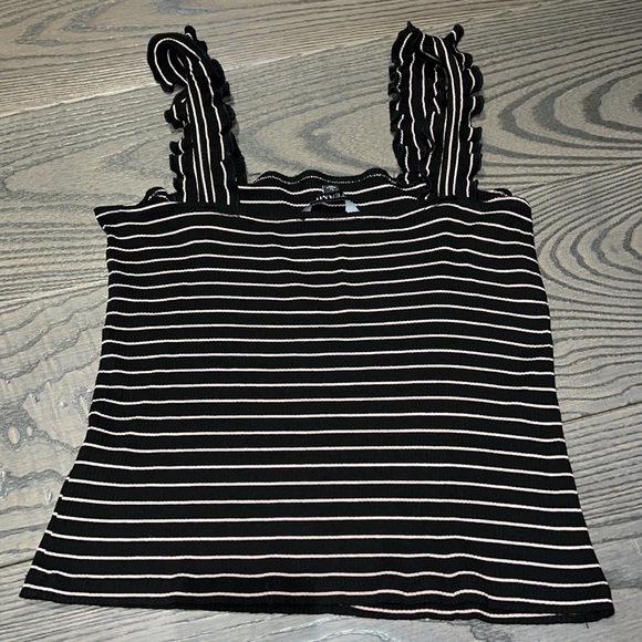 Intermix Carla Striped Ruffle Tank, Large - Picture 5 of 5